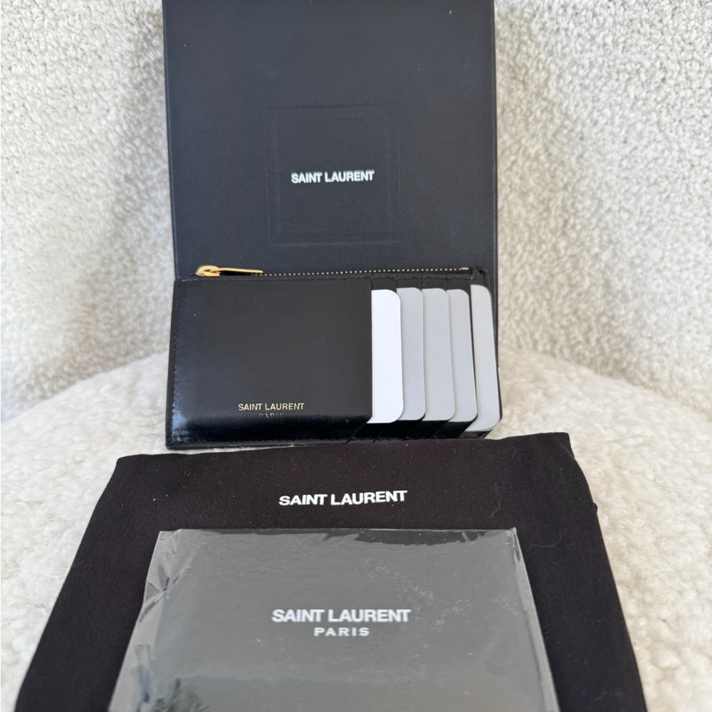 Saint Laurent Black Card Holder - Picture 2 of 11